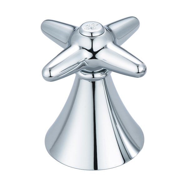 Cross Handle-Hol, Polished Chrome